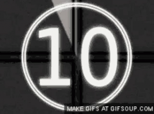 Countdown Clock With Number 10 In Circle GIF