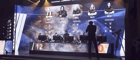 Counter Strike Global Offensive Dignitas Female Victory GIF
