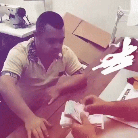 Counting Money Funny Wet Finger GIF