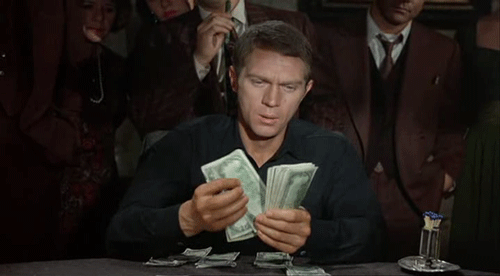 Counting Money The Cincinnati Kid GIF