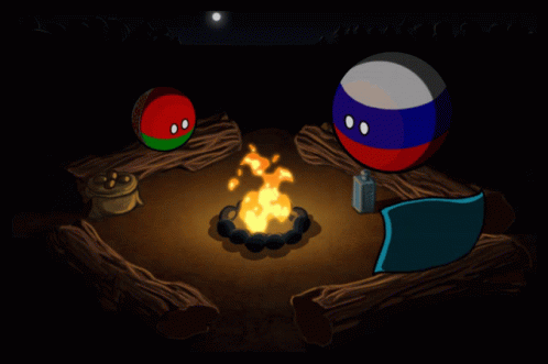 Countryballs Bonfire GIF