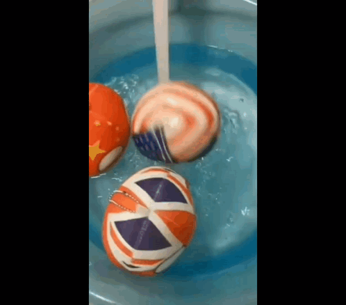 Countryballs Getting Washed GIF