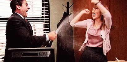 Couple Celebrating Popping Prosecco GIF