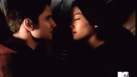Couple Cuddle Teen Wolf GIF