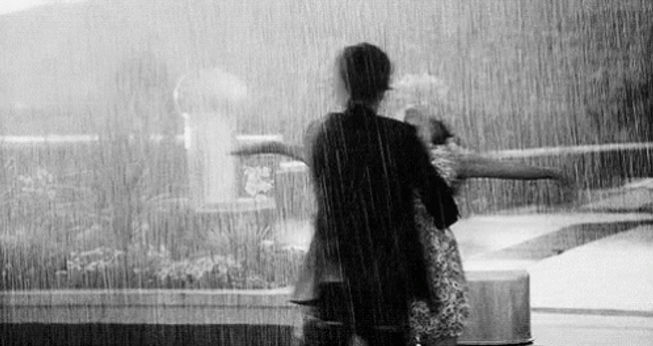 Couple Dancing In Rain GIF