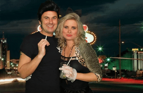 Couple Enjoying In Vegas Vacation GIF