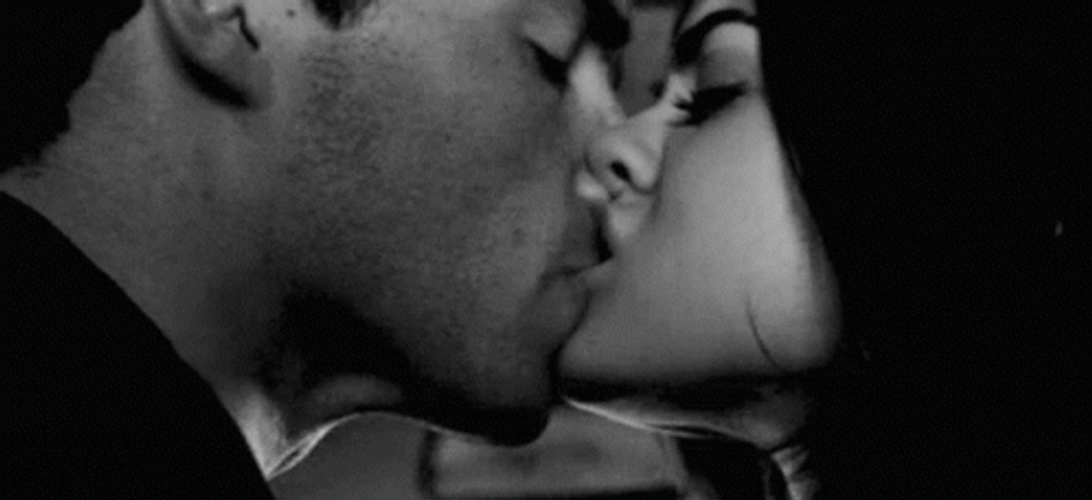 Couple French Hot Kiss GIF 