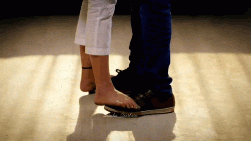 Couple Goals Feet To Feet Dancing GIF