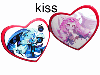Couple Hearts With Kiss