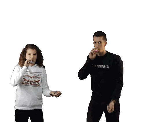 Couple Holding Hands, Woman Wearing Hawaii Shirt