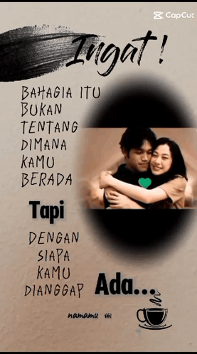 Couple Hugging ingat Poster