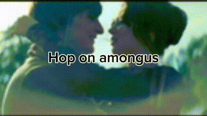 Couple Kissing Hop On Amongus