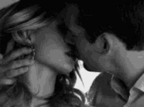 Couple Kissing in Bed Me Keeping You Up All Night Long