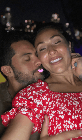 Couple Love Little Bubble Hearts GIF