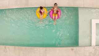 Couple On The Floaties GIF