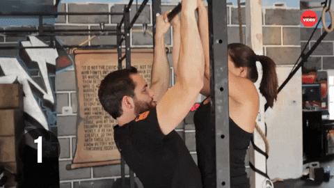 Couple Pull Up Kiss GIF