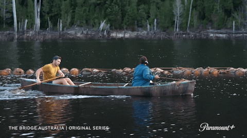 Couple Riding The Canoe GIF