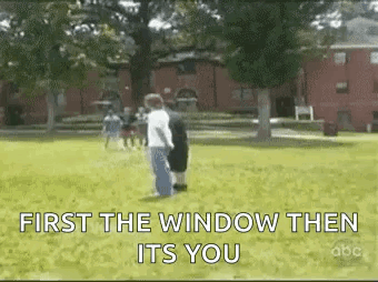 Couple Sign First The Window Then Its You GIF