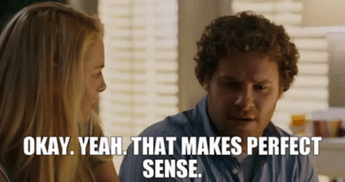 Couple Sitting Says Okay Yeah That Makes Perfect Sense