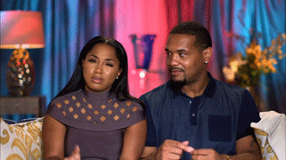 Couple Talking Money Funny Marriage GIF