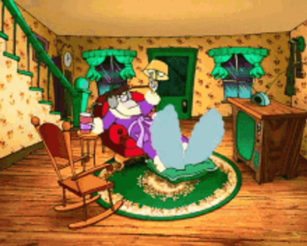 Courage Cowardly Dog Eustace Old Man Dancing GIF