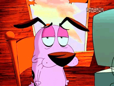 Courage The Cowardly Dog Blink Eyes GIF
