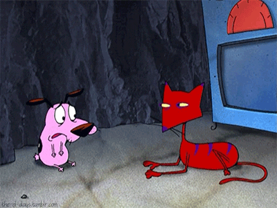 Courage The Cowardly Dog Katz The Villain GIF