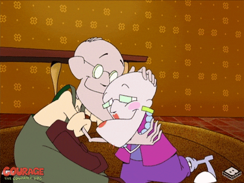 Courage The Cowardly Dog Mother's Love GIF
