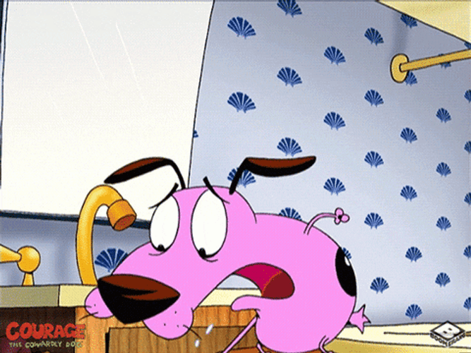 Courage The Cowardly Dog Mouth Wash GIF