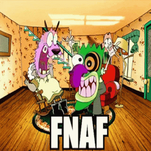 Courage The Cowardly Freddy Fazbear Meme GIF