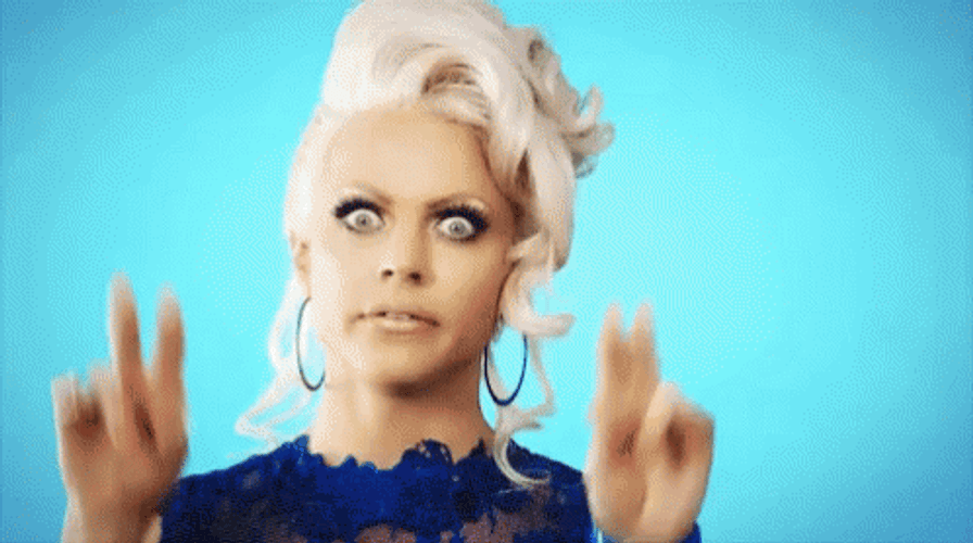 Courtney Act Air Quotes GIF