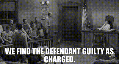 Courtroom Guilty Verdict