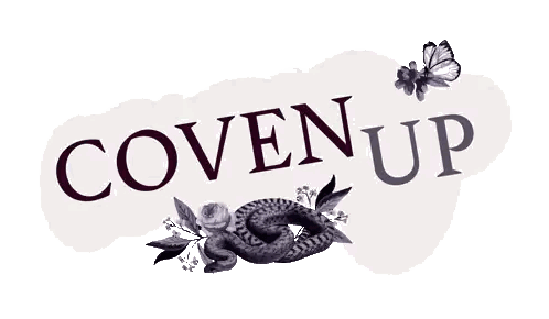 Coven Up Logo With Snake and Flowers