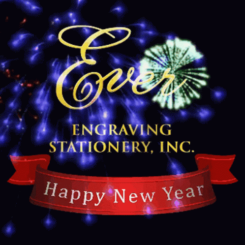 Cover Engraving Stationery Inc. Logo With Fireworks