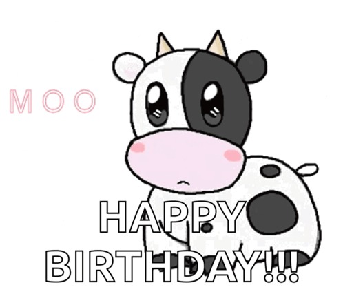 Cow Saying Happy Birthday