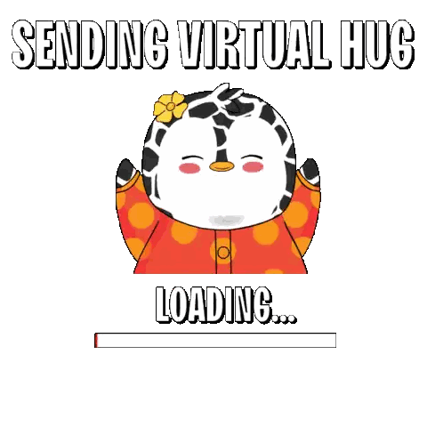 Cow Sending Virtual Hug