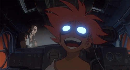 Cowboy Bebop Edward Laughing GIF