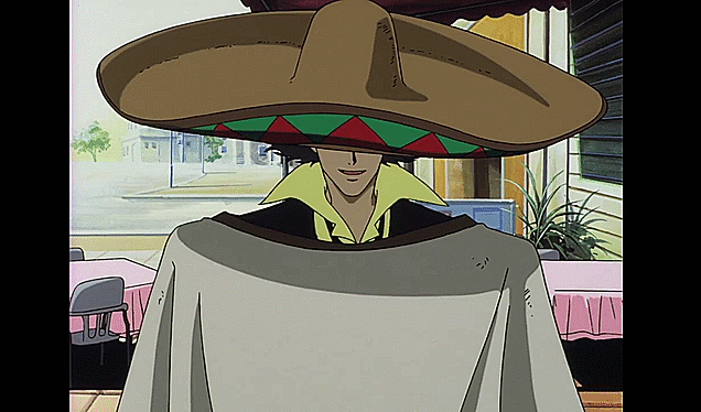 Cowboy Bebop Spike Mexican Hat GIF