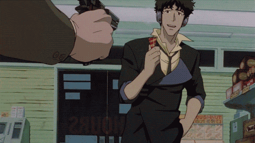 Cowboy Bebop Spike Party Popper GIF