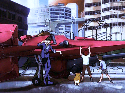 Cowboy Bebop Spike Spiegel Asking Kids To Leave GIF