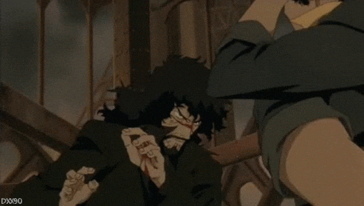 Cowboy Bebop Spike Spiegel Fighting With Someone GIF