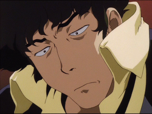 Cowboy Bebop Spike Spiegel Looking Annoyed GIF
