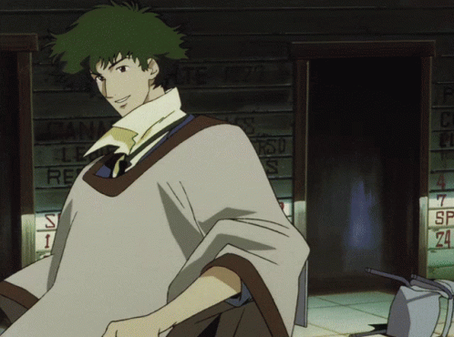 Cowboy Bebop Spike Spiegel Punching Man GIF