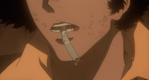 Cowboy Bebop Spike Spiegel Throwing Cigarette GIF