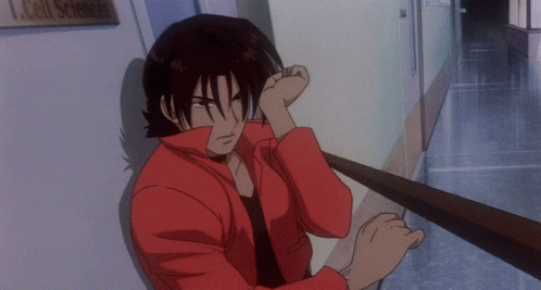 Cowboy Bebop Spike Spiegel Using Broom In Fighting GIF
