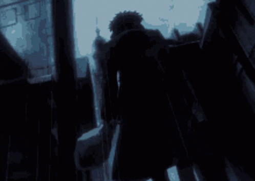 Cowboy Bebop Spike Spiegel Walking In The Rain GIF