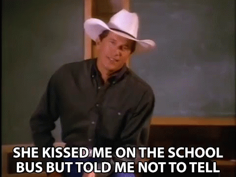 Cowboy Hat Man Says She Kissed Me on School Bus