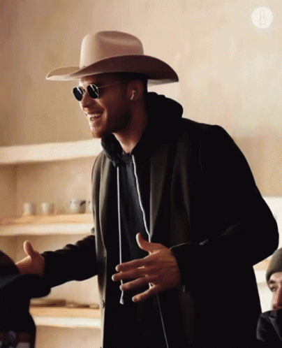 Cowboy Hat Man Smiling Thumbs Up