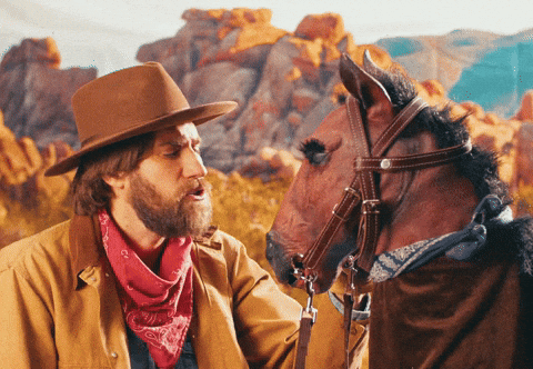 Cowboy Horse Shut Up Baby I Know It GIF