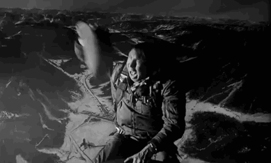 Cowboy Rides Space Shuttle GIF